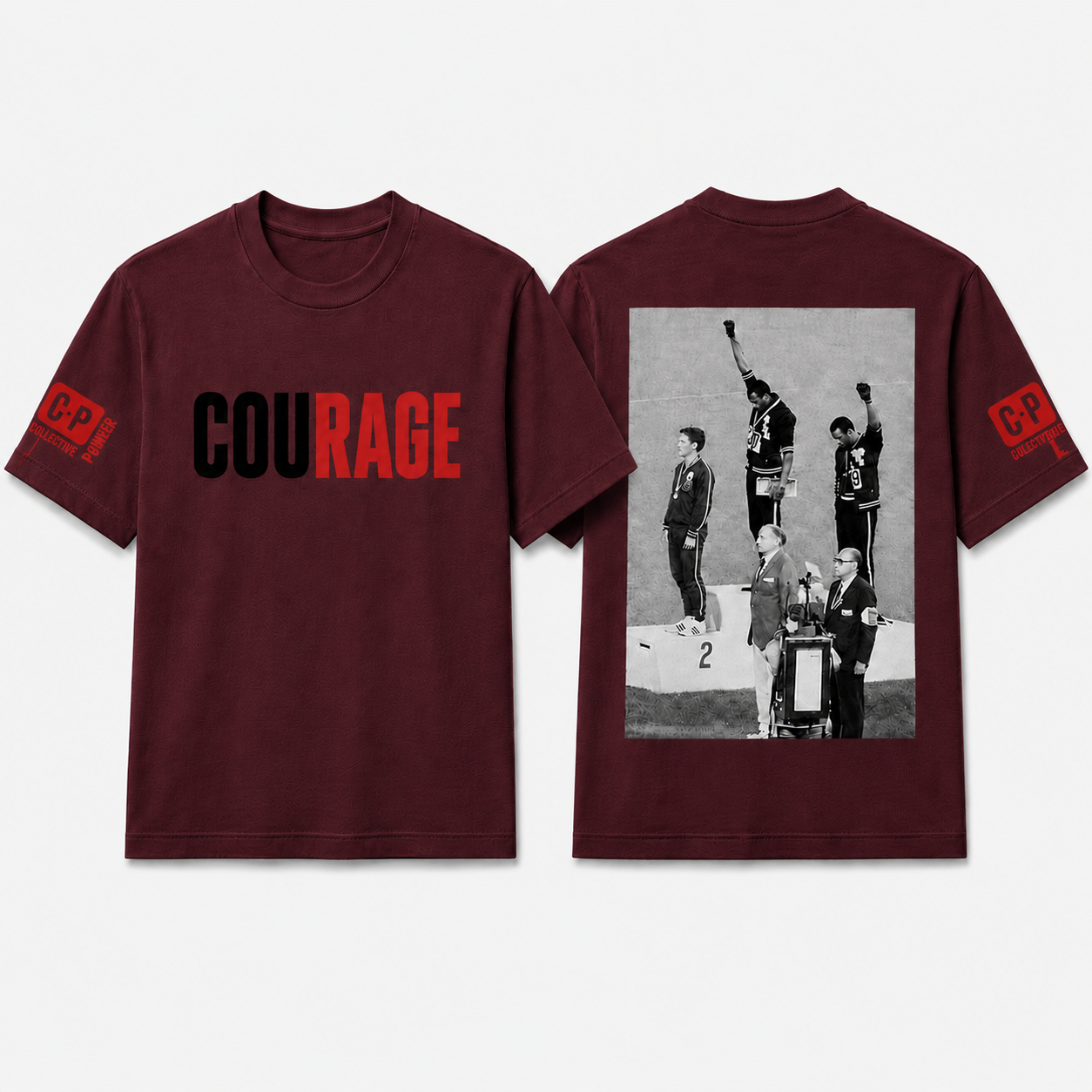 Collective Stories 1968 T-shirt - Burgandy
