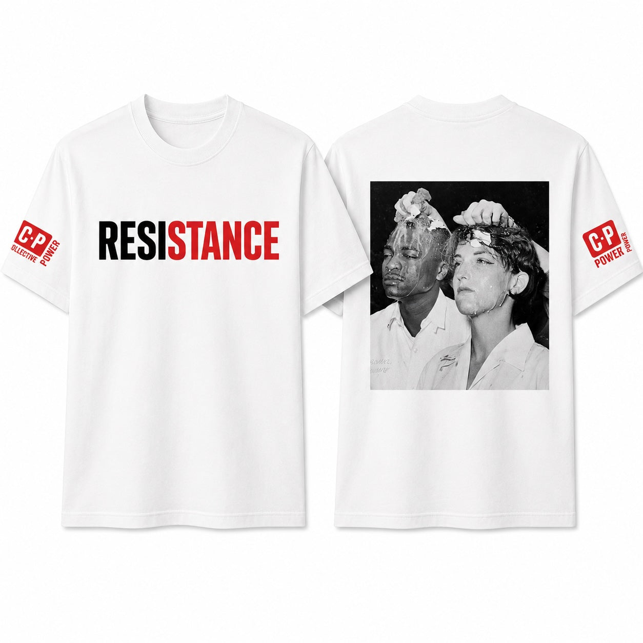 Collective Stories T-shirt Sit-in — White